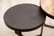 Couchtisch 2er Set Rund Holz / Steinoptik Wohnzimmertisch Satztisch