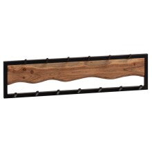Wandgarderobe Hakenleiste Massivholz 80 cm Garderobe Flur...