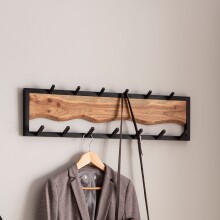 Wandgarderobe Hakenleiste Massivholz 80 cm Garderobe Flur...