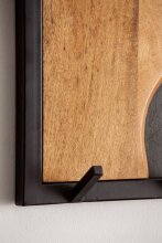 Wandgarderobe Hakenleiste Steinoptik 80 cm Garderobe Flur Holz Modern