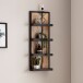Wandregal 30x80x10 cm Massivholz Metall Hängeregal Regal Industrial
