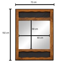 Wandspiegel Flurspiegel Massivholz 72x102x3 cm Spiegel Flur Diele Groß