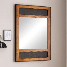 Wandspiegel Flurspiegel Massivholz 72x102x3 cm Spiegel Flur Diele Groß