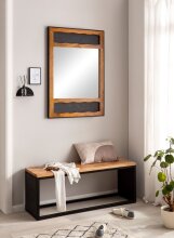 Wandspiegel Flurspiegel Massivholz 72x102x3 cm Spiegel Flur Diele Groß