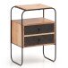 Nachttisch Boxspringbett Massivholz Steinoptik 40x60x30 cm Nachtkommode