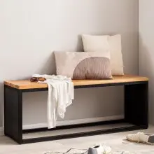 Sitzbank Holz Steinoptik 120 cm Bettbank Schlafzimmer...