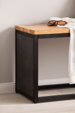 Sitzbank Holz Steinoptik 120 cm Bettbank Schlafzimmer Flurbank Modern