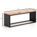 Sitzbank Holz Steinoptik 120 cm Bettbank Schlafzimmer Flurbank Modern