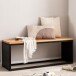 Sitzbank Holz Steinoptik 120 cm Bettbank Schlafzimmer Flurbank Modern