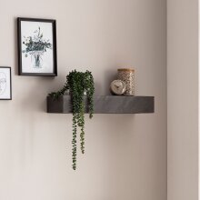 Wandregal 60x10x20 cm Massivholz Steinoptik Hängeregal Regal Modern