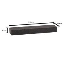 Wandregal 90x10x20 cm Massivholz Steinoptik Hängeregal Regal Modern