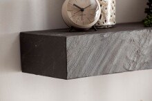 Wandregal 90x10x20 cm Massivholz Steinoptik Hängeregal Regal Modern