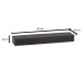 Wandregal 90x10x20 cm Massivholz Steinoptik Hängeregal Regal Modern