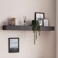 Wandregal 120x10x20 cm Massivholz Steinoptik...