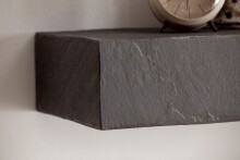 Wandregal 120x10x20 cm Massivholz Steinoptik Hängeregal Regal Modern