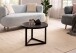 Couchtisch 58x58x40cm Massivholz Schwarz Sofatisch Wohnzimmertisch Rund
