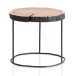 Couchtisch Vollholz Sofatisch 45x45x40 cm Holztisch Baumscheibe