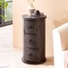 Kommode mit 3 Schubladen Sideboard 65 cm Holz Schwarz Beistellschrank