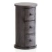 Kommode mit 3 Schubladen Sideboard 65 cm Holz Schwarz Beistellschrank