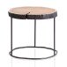 Couchtisch Vollholz Sofatisch 45x45x40 cm Holztisch Baumscheibe