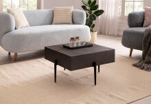 Couchtisch Steinoptik Anthrazit 64x64x35 cm Sofatisch Wohnzimmertisch