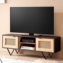Lowboard 120x44x35 cm TV Schrank Holz Fernsehkommode...