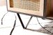 Couchtisch Sofatisch Massivholz Rattan 90x45x37cm Wohnzimmertisch Tisch