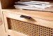 Nachttisch Nachtkommode Boxspringbett Holz Rattan 50x60x40 cm Braun
