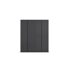 Drehtürenschrank >Modesty< in grau metallic - 181x210x54 (BxHxT)