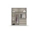 Drehtürenschrank >Modesty< in grau metallic - 181x210x54 (BxHxT)