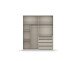 Drehtürenschrank >Modesty< in grau metallic - 181x210x54 (BxHxT)