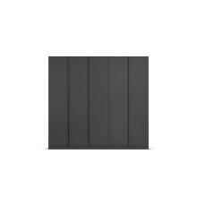 Drehtürenschrank >Modesty< in grau metallic -...