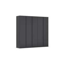 Drehtürenschrank >Modesty< in grau metallic - 226x210x54 (BxHxT)