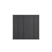 Drehtürenschrank >Modesty< in grau metallic -...