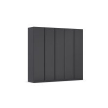 Drehtürenschrank >Monostar< in grau metallic - 226x210x54 (BxHxT)