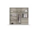 Drehtürenschrank >Modesty< in grau metallic - 226x210x54 (BxHxT)
