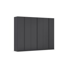 Drehtürenschrank >Modesty< in grau metallic - 271x210x54 (BxHxT)