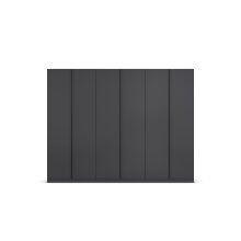 Drehtürenschrank >Modesty< in grau metallic -...