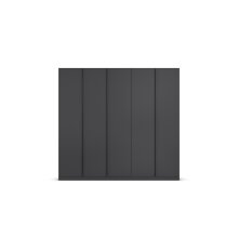 Drehtürenschrank >Modesty< in grau metallic - 226x210x54 (BxHxT)