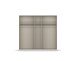 Drehtürenschrank >Monostar< in grau metallic - 226x210x54 (BxHxT)
