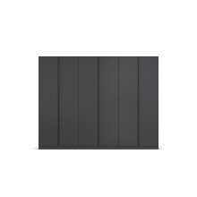 Drehtürenschrank >Modesty< in grau metallic - 271x210x54 (BxHxT)