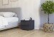 Nachtkommode >Modesty< (2er-Set) in grau metallic - 47x43x42 (BxHxT)