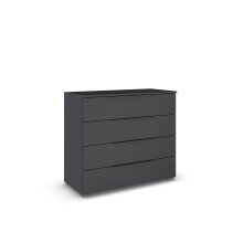 Kommode >Modesty< in grau metallic aus...