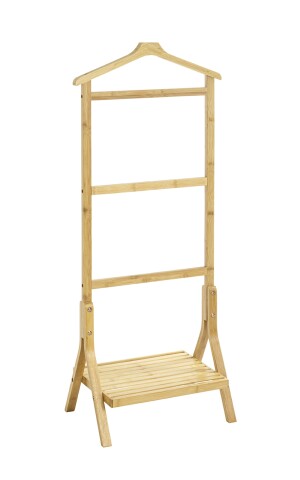 Herrendiener >24188< in natur, Bambus - 46x115x28cm (BxHxT)