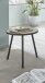 Beistelltisch >24465< in schwarz-eiche, MDF, Metall - 52x50cm (HxD)