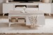 Couchtisch >Bertrix< in Sandstein / weiß - 100x40x55cm (BxHxT)