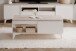 Couchtisch >Bertrix< in Sandstein / weiß - 100x40x55cm (BxHxT)
