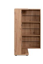 Schuhschrank >Satos< in Dekor Artisan Oak - 50x105x34cm (BxHxT)