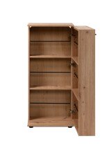 Schuhschrank >Satos< in Dekor Artisan Oak - 50x105x34cm (BxHxT)