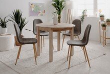Esstisch >Coburg< in Sonoma Eiche - 100x76x100cm...